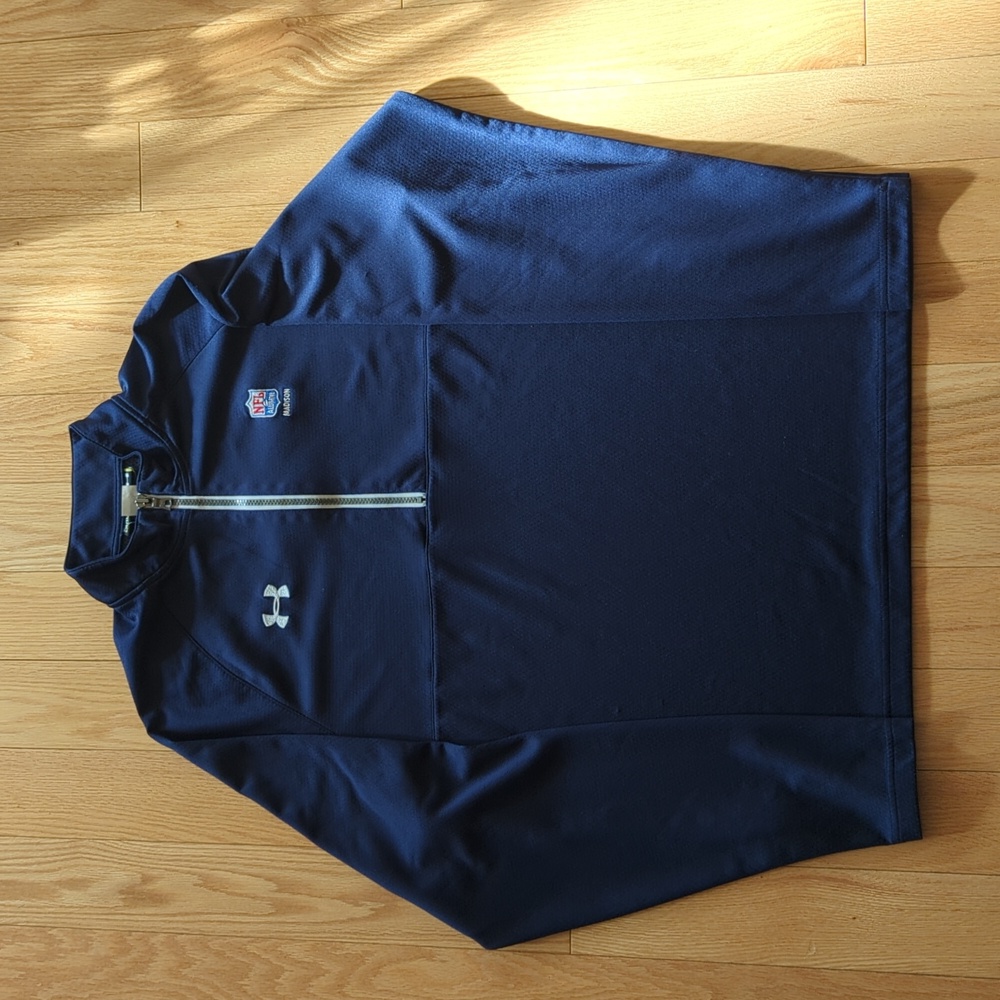 Unique Men's Under Armour Size Large NFL Light Pullover Shirt Jacket-excellent
